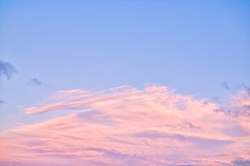 New Zealand Sky Replacement Pinky Cloud