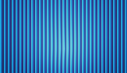 Abstract neon blue vertical stripes background with glowing gradient and subtle wavy distortion; modern tech ribbed texture for banners, headers, wallpaperst
