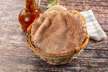 Turkish traditional Pita round bread
