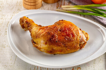 Roasted tasty hot chicken leg