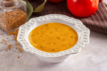 Honey and mustard sauce flavor seasoning dip