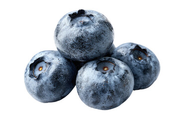 Obraz premium Close-up of fresh blueberries clustered together