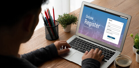 Online registration form for modish form filling on the internet website