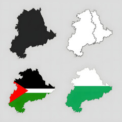 group map of palestine land