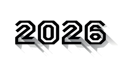 A bold cube with a 3D rendering  symbol and icon on 2026 eps vector