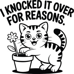 Cat T-Shirt Design | Cute Kitty, Funny Cat Quote & Pet Lover Typography