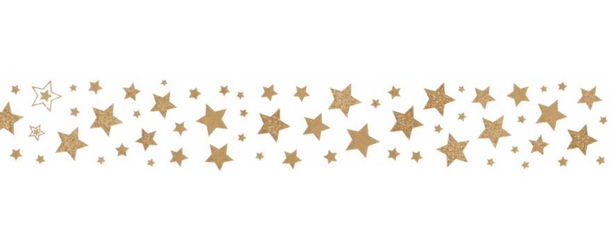 Silver gold stars confetti.