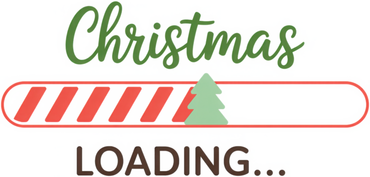christmas loading svg design

