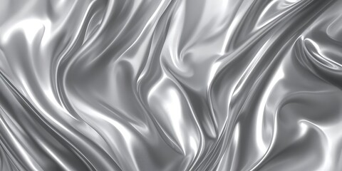 Silvery Rippling Fabric Texture