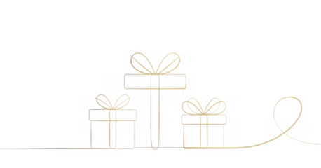 gift box line art style. black friday element vector eps 10
