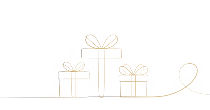 gift box line art style. black friday element vector eps 10
