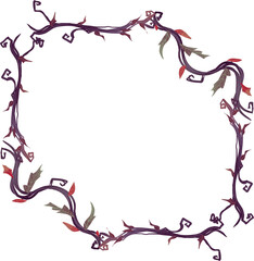 frame with floral ornament