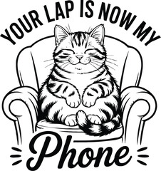 Cat T-Shirt Design | Cute Kitty, Funny Cat Quote & Pet Lover Typography