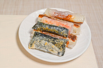 色々な具材でライスペーパー巻き