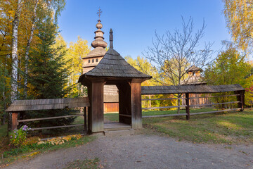 Wooden Church in Carpathians, Ukraine
