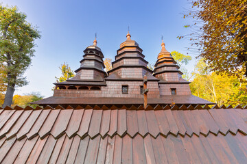 Wooden Church in Carpathians, Ukraine