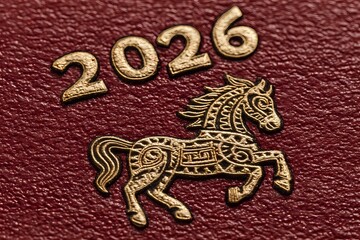 Happy Chinese New Year 2026 Year of the fire horse concept