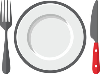 knife and fork on plate