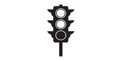 Traffic light icon vector
