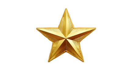 Obraz premium Gold star, sharply detailed, against black