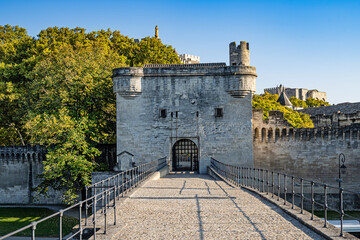 Famous Saint-Benezet Bridge in Avignon, Provence, France