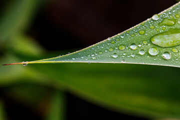 Water Drops on a Leaf