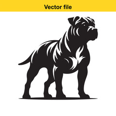 Fototapeta premium dog victor style minimalistic logo