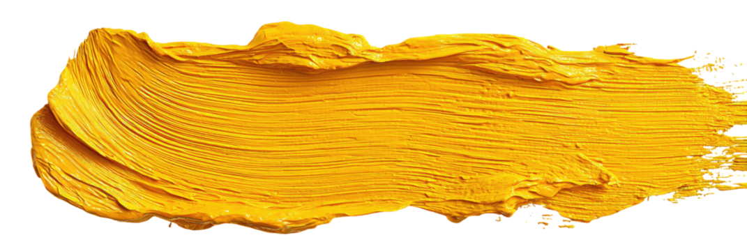Bold, vibrant yellow paint stroke (2)