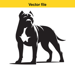 Fototapeta premium dog victor style minimalistic logo