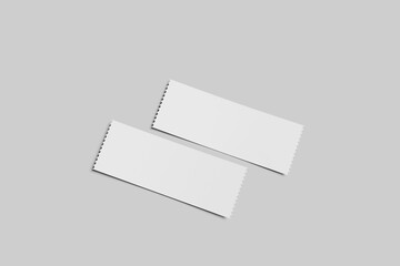 High Quality Ticket balnk Mockup