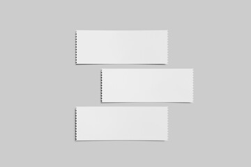 High Quality Ticket balnk Mockup