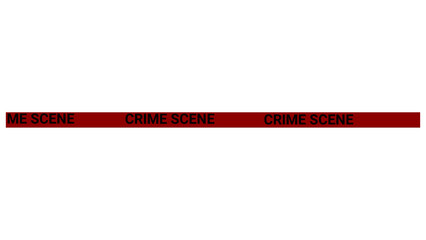 Red crime scene tape png