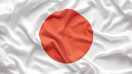 Japanese Flag waving in the Wind illustration