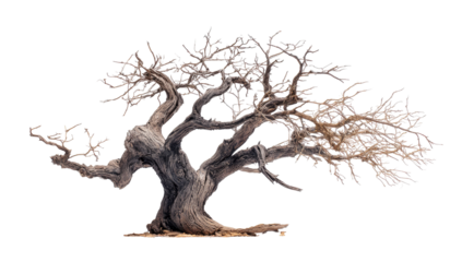Intricate bonsai, aged wood, delicate branches