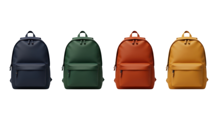 Stylish backpacks in various colors are perfect for students and travelers, offering both fashion and functionality for everyday carry.