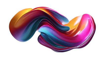 Abstract, swirling, paint-like forms in vibrant colors against a black background.  A dynamic, fluid design with bold hues