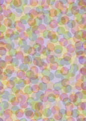 Soft Pastel Overlapping Circles Seamless Background