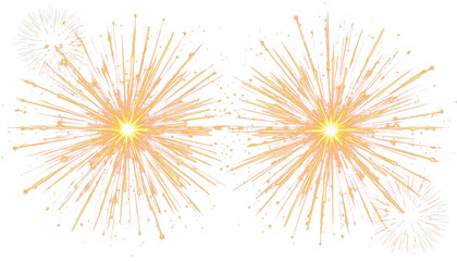 Obraz premium Warm glowing stardust particles PNG transparent background overlay
