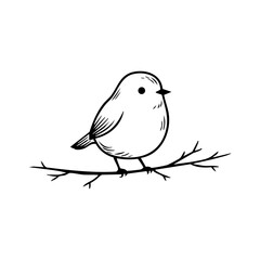 small bird perched on a snowy branch, representing winter stillness, nature, and seasonal wildlife charm.