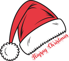 Joyful Santa Hat Graphic Essential Festive Christmas Holiday Icon