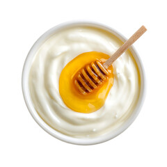 Greek yogurt with honey png