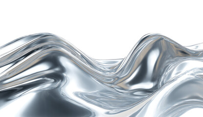 Abstract liquid metal waves
