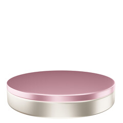 3d render two tone color podium mock up