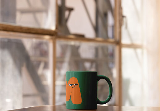Mug on Wooden Table