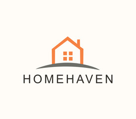 Fototapeta premium A professional real estate logo representing trust, growth, and modern architecture — perfect for property and construction businesses.