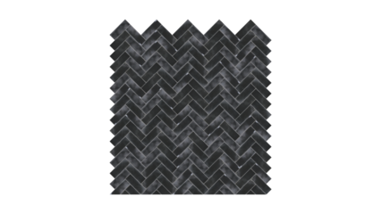 Black herringbone tile pattern, dark marble texture background 