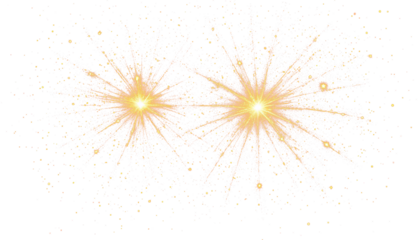 Festive orange sparkle starburst fireworks PNG transparent overlay