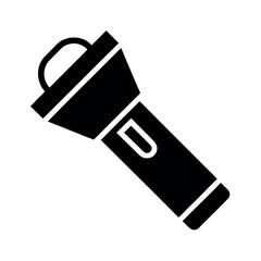 Flashlight Silhouette Vector Graphic