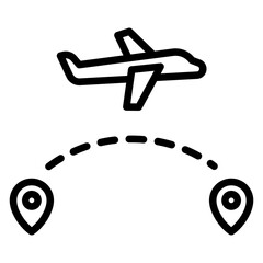 airplane icon vector