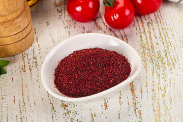 Natural organic Sumah powder for culinary